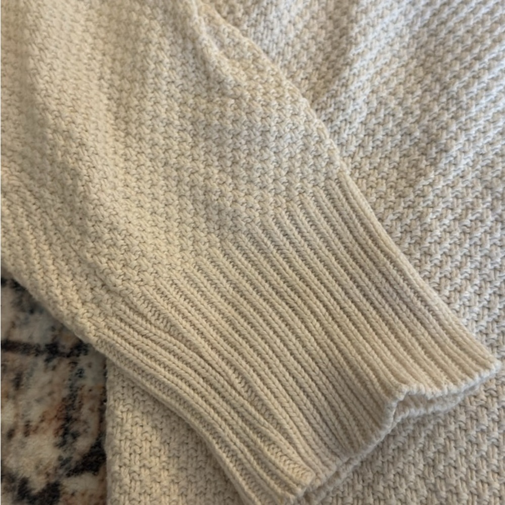 Men’s White Sweater 100% cotton - Picture 3 of 3